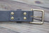 Black Full Grain Leather Belt Tapered Tip